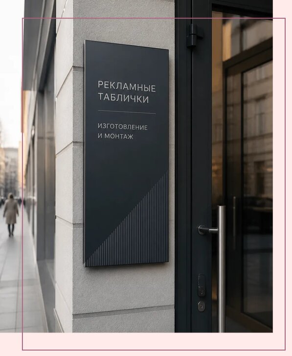Рекламные таблички в Мценске по цене от 4557 р. | Аванза-Мцн