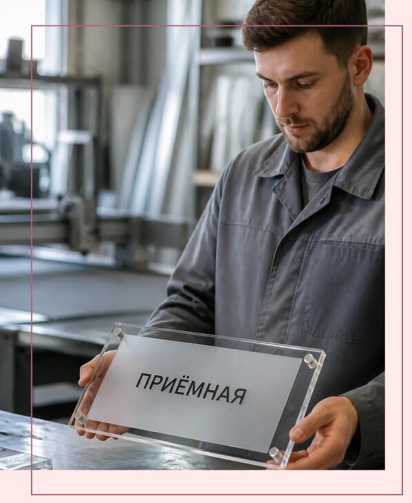 Таблички из оргстекла на заказ в Мценске от 3950 р. | Аванза-Мцн