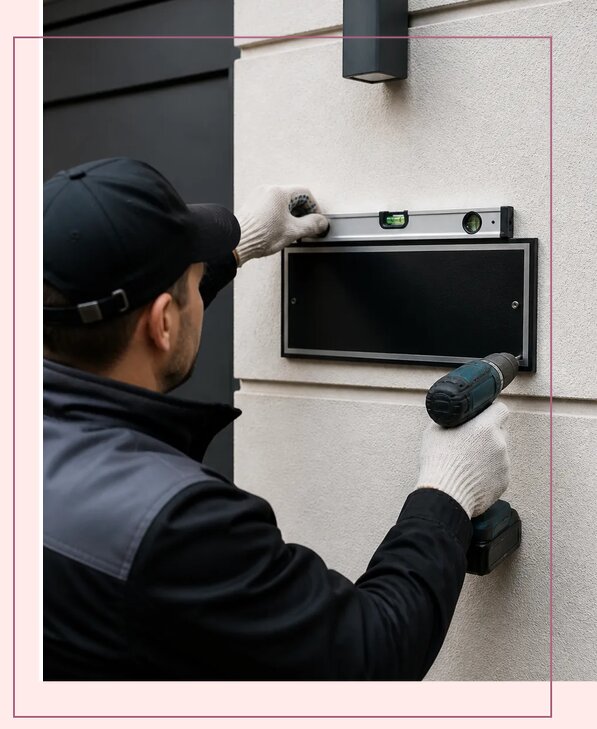 Изготовление адресных табличек для домов и офисов в Мценске